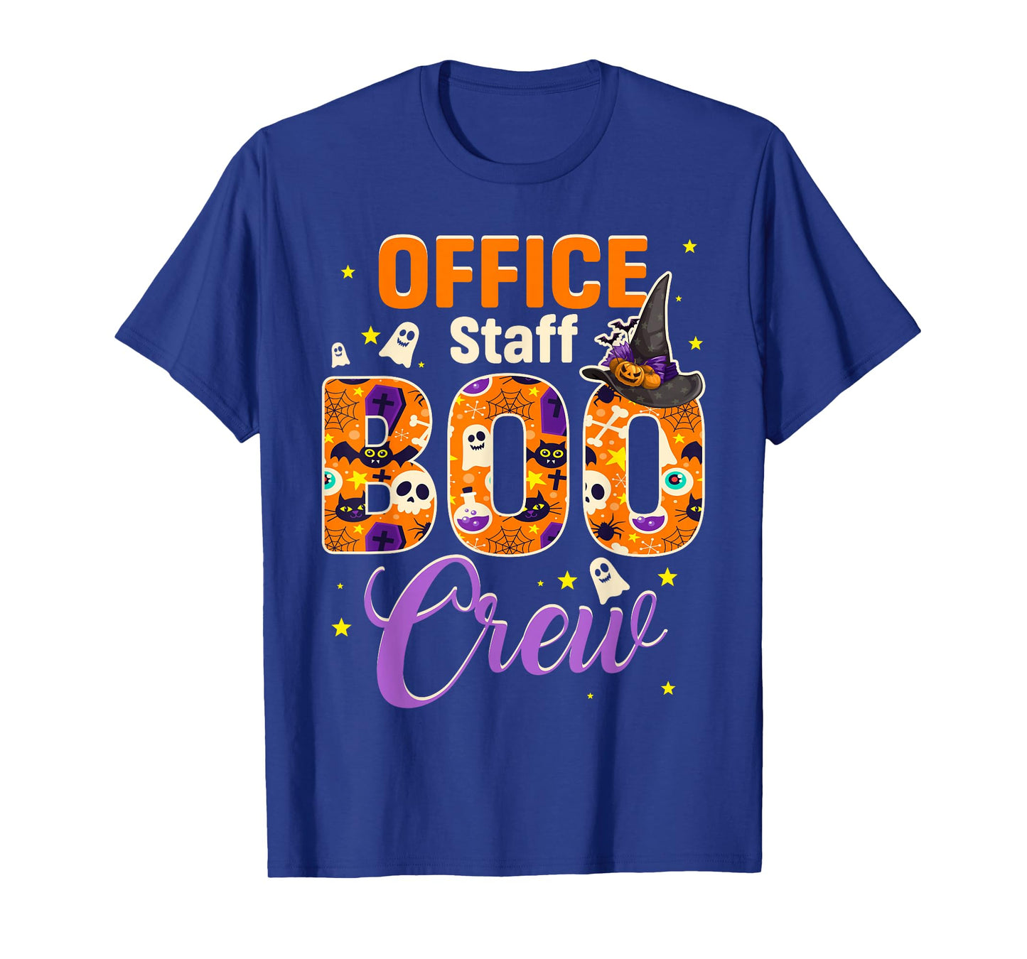 Office Staff Boo Crew Funny Halloween Matching Costume T-Shirt