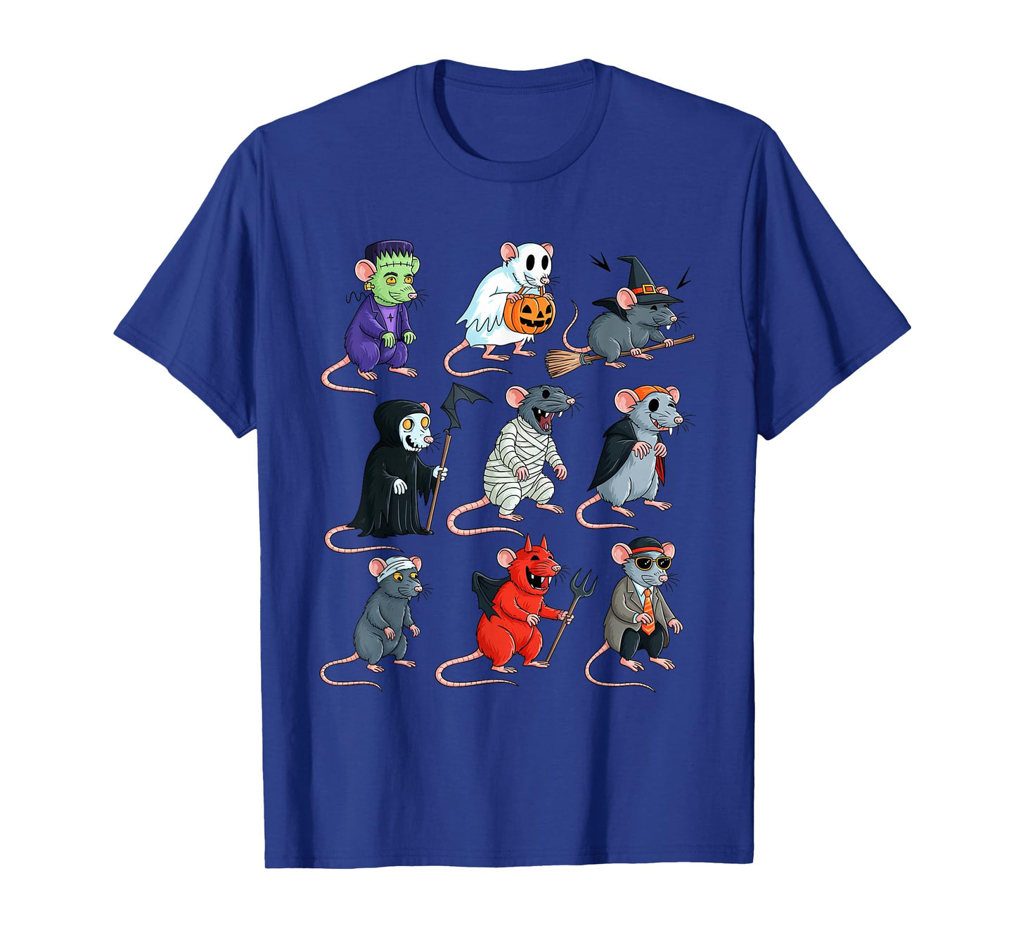 Rat Spooky Witch Boo Zombie Rat Halloween Boys & Girls T-Shirt