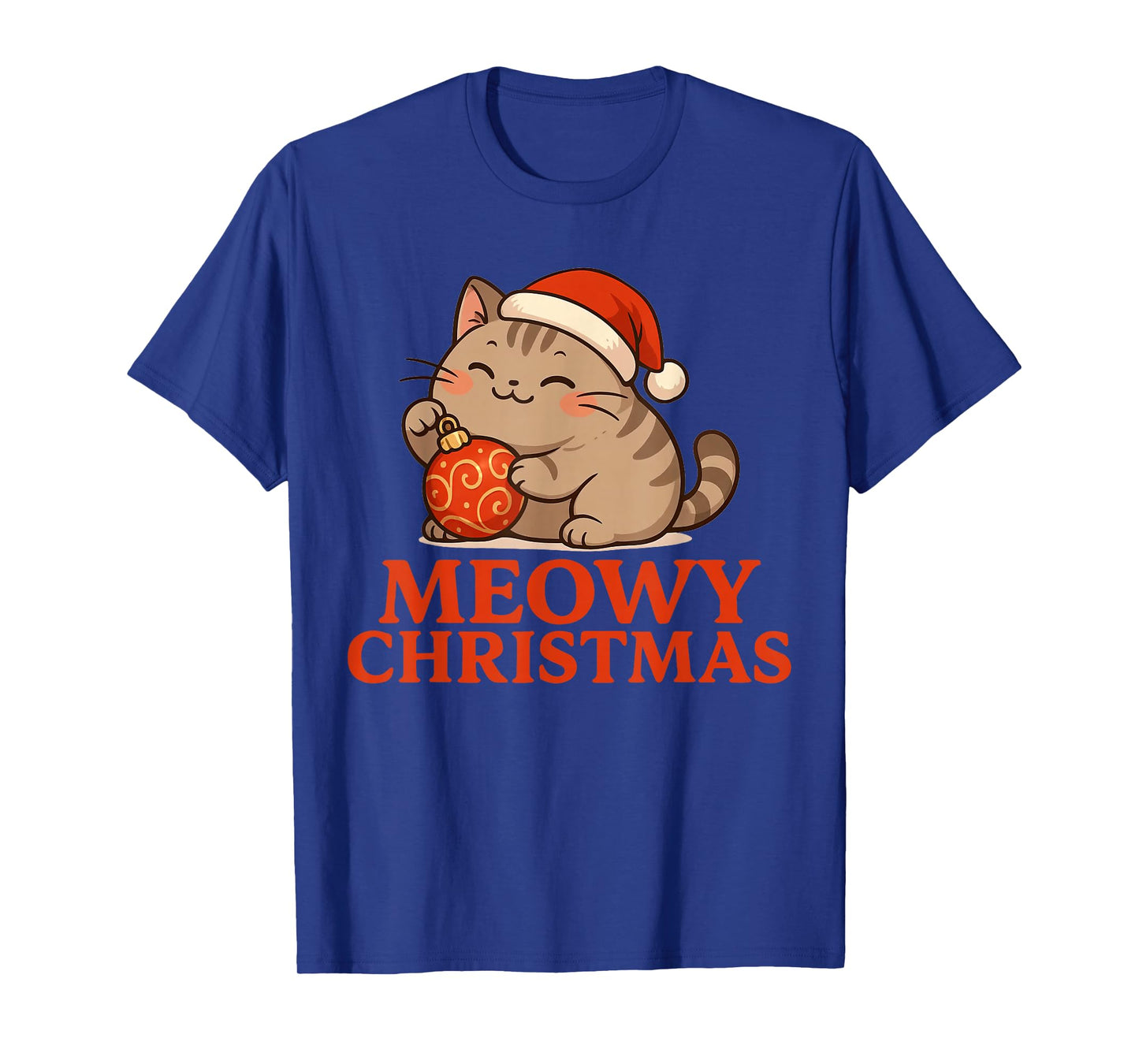 Chonky Cat Kawaii Kitten Meowy Christmas Anime T-Shirt