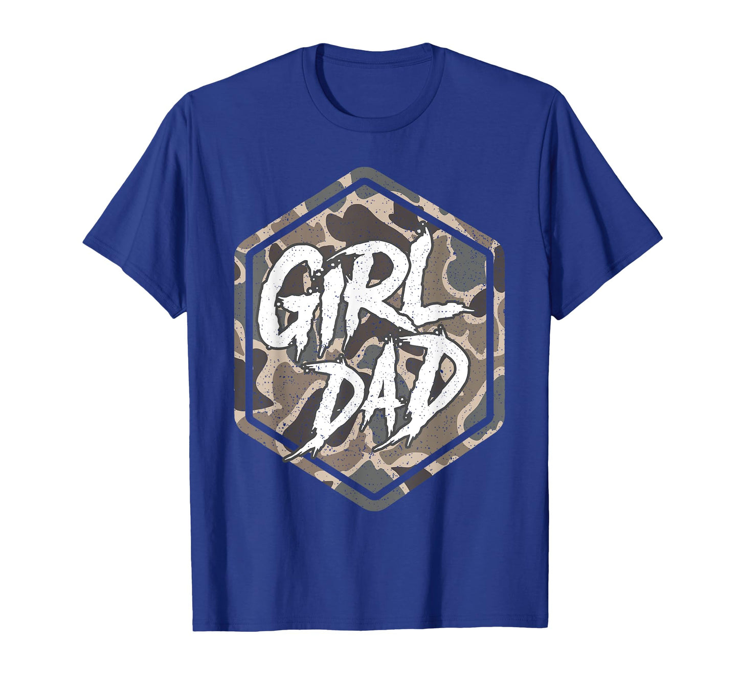 Vintage Dad Hunting Dad Camouflage Camo Dad Mens T-Shirt