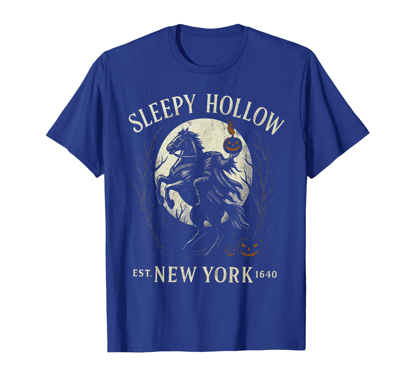 Gothic Sleepy Hollow Spooky Pumpkin Bookish Halloween T-Shirt
