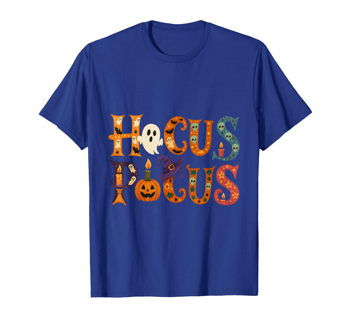 Cute Hocus Pocus Halloween Ghost Witch Pumpkin Fun T-Shirt