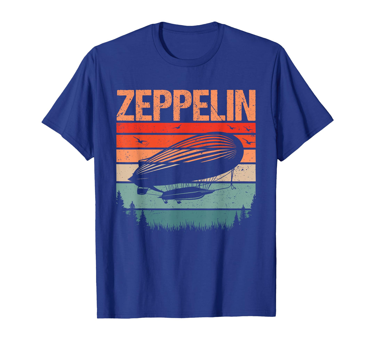 Retro Vintage Zeppelin Airship Aviation Blimp Men Women Kids T-Shirt
