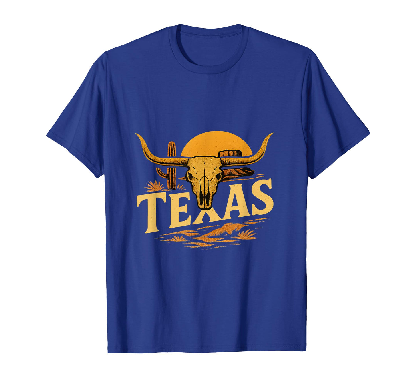 Vintage Texas Orange Men Texas Women Retro Classic T-Shirt