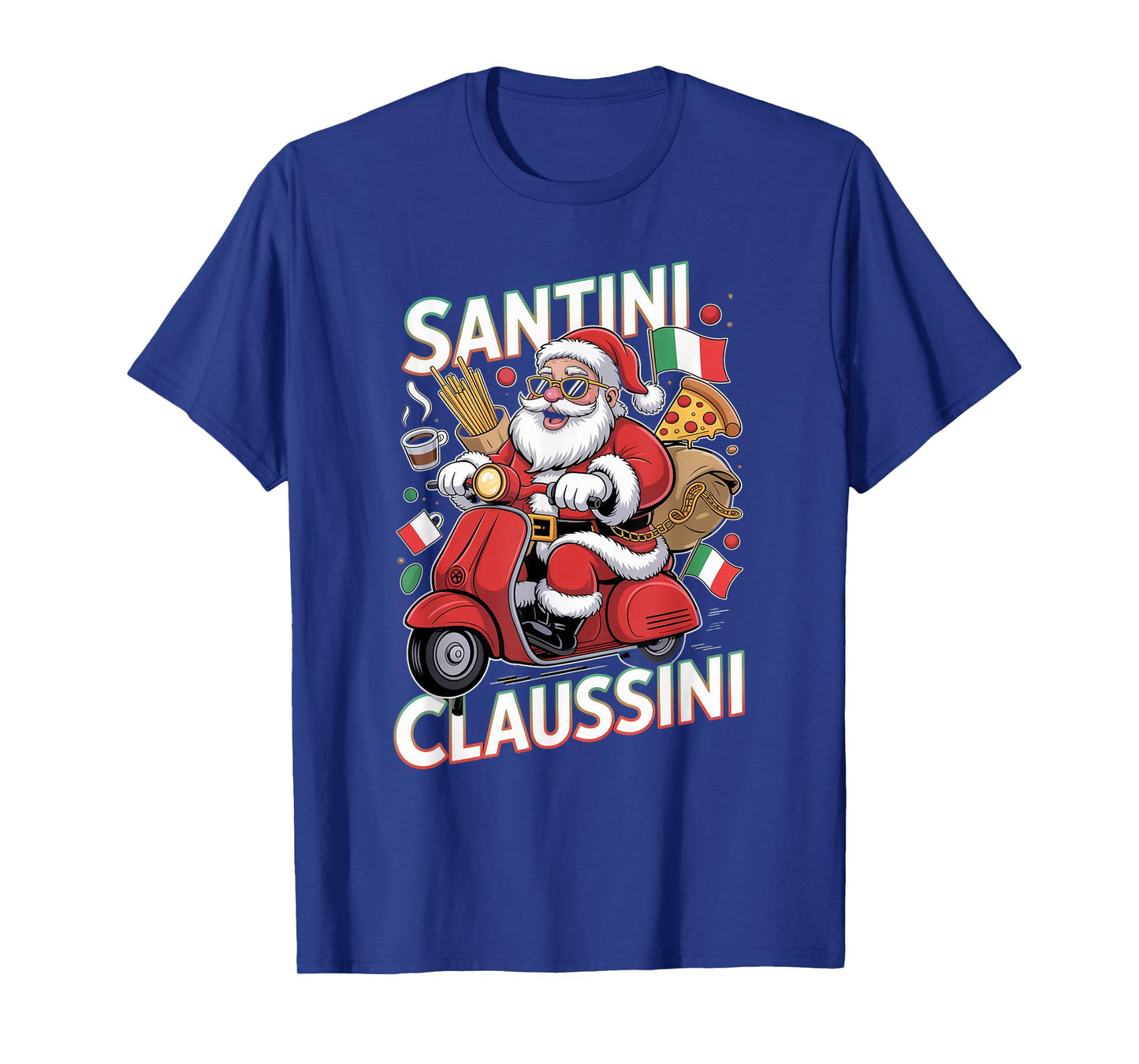 Italian Brainrot Christmas Santini Claussini Funny Santa T-Shirt