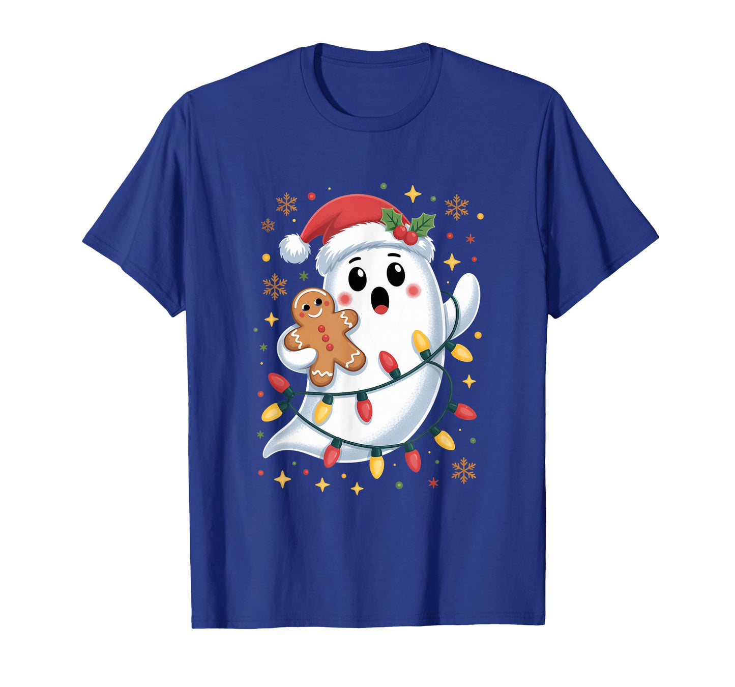 Ghost Christmas Santa Spooky Christmas T-Shirt