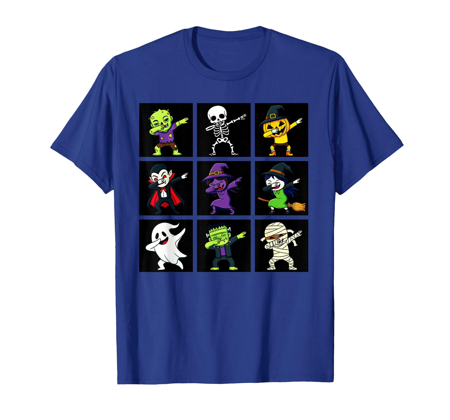 Cute Halloween Dab Monsters Ghost, Witch, Skeleton T-Shirt