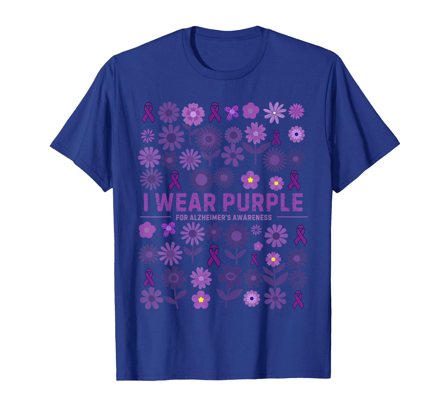 I Wear Purple for Alzheimer's Awareness T-Shirt