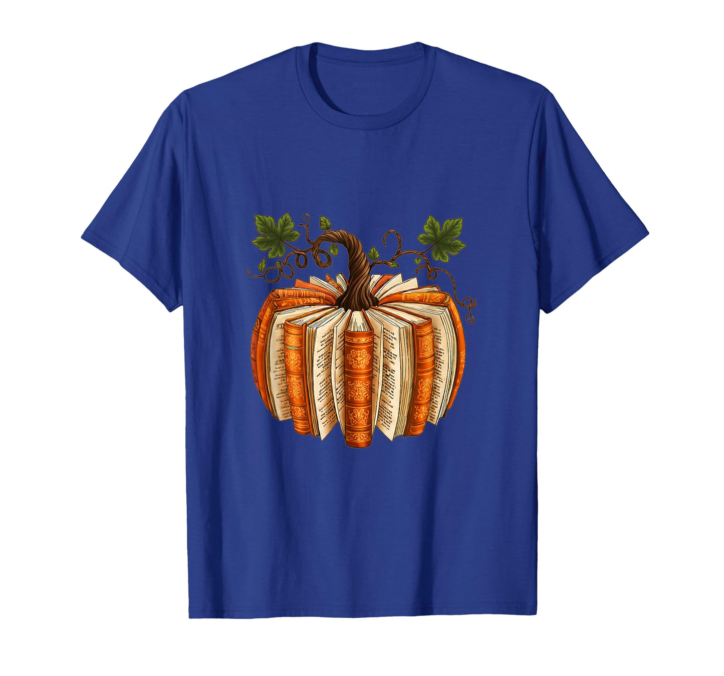Vintage Pumpkin Books Fall Reading Teacher T-Shirt