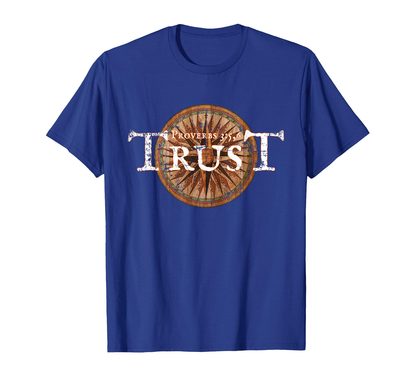 Christian Proverbs 3:5,6 Bible Verse KJV T-Shirt
