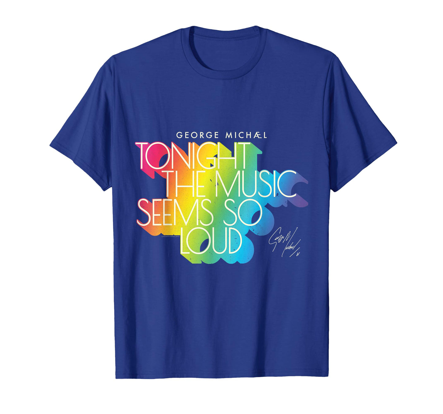 George Michael Tonight the Music Retro Rainbow (Light) T-Shirt