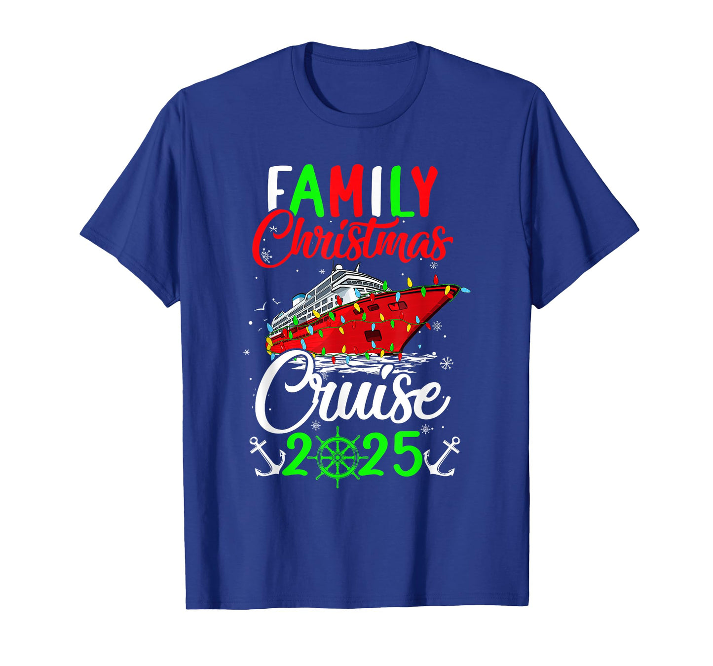 Family Christmas Cruise 2025 Squad Xmas Funny Cruising Lover T-Shirt