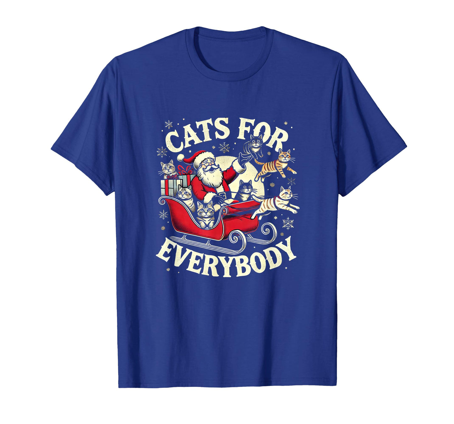 Santa Cat Lover Christmas Cats T-Shirt