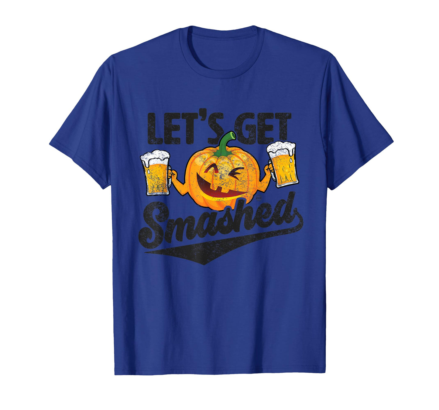 Lets Get Smashed Funny Pumpkin Beer Halloween T-Shirt