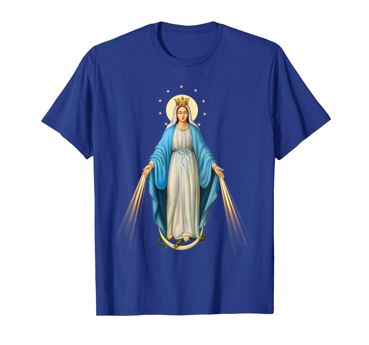Holy Mother Mary Mother of Jesus Vintage Catholic Art Women T-Shirt
