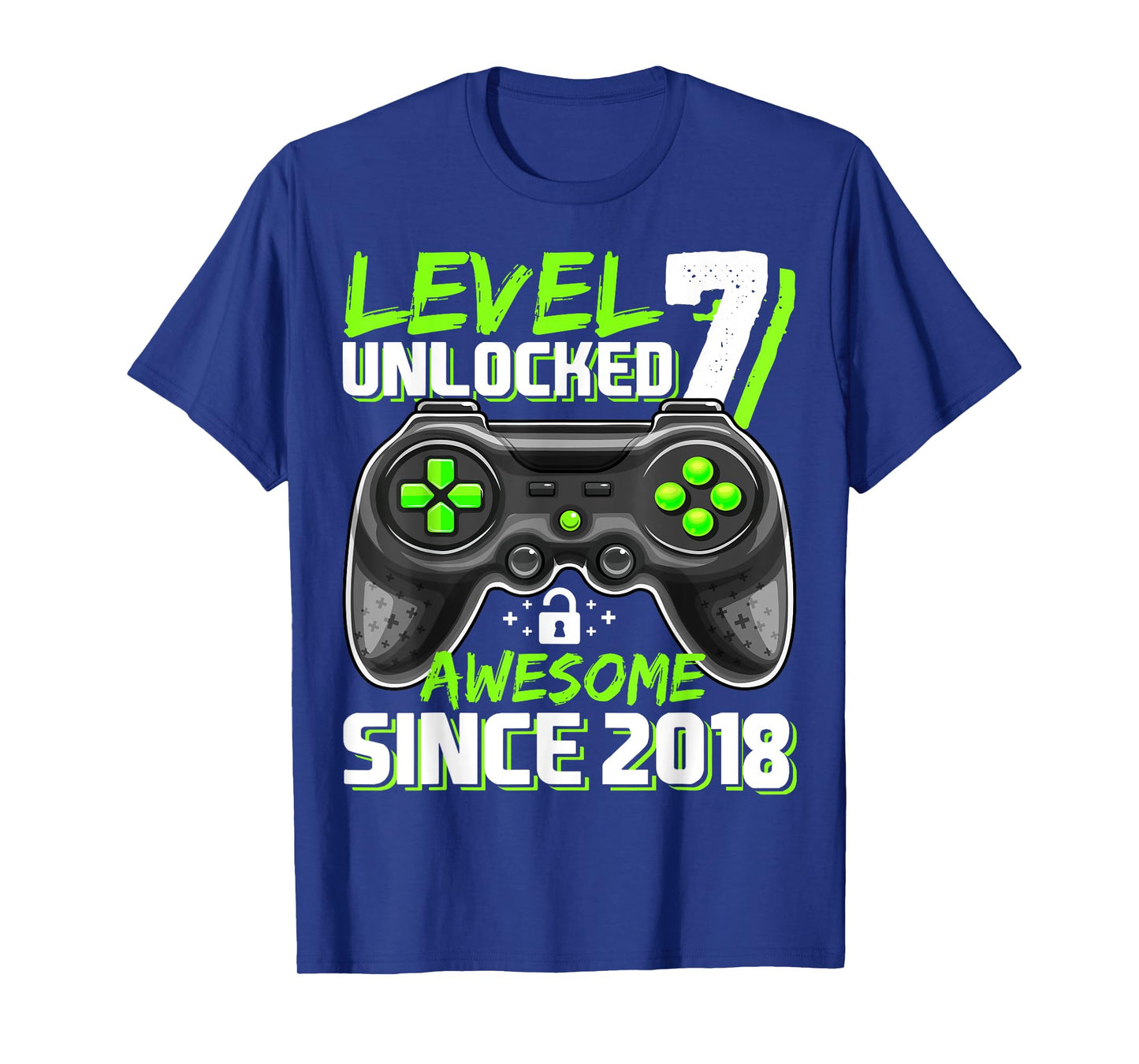 7th Birthday Boy Level 7 Gamer 7 Year Video Game Party T-Shirt
