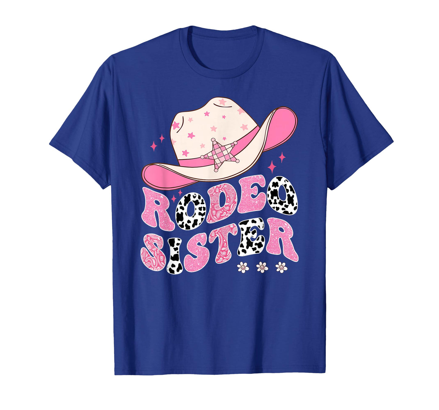 Rodeo Sister Pink CowGirl 1St Birthday Family Matching T-Shirt