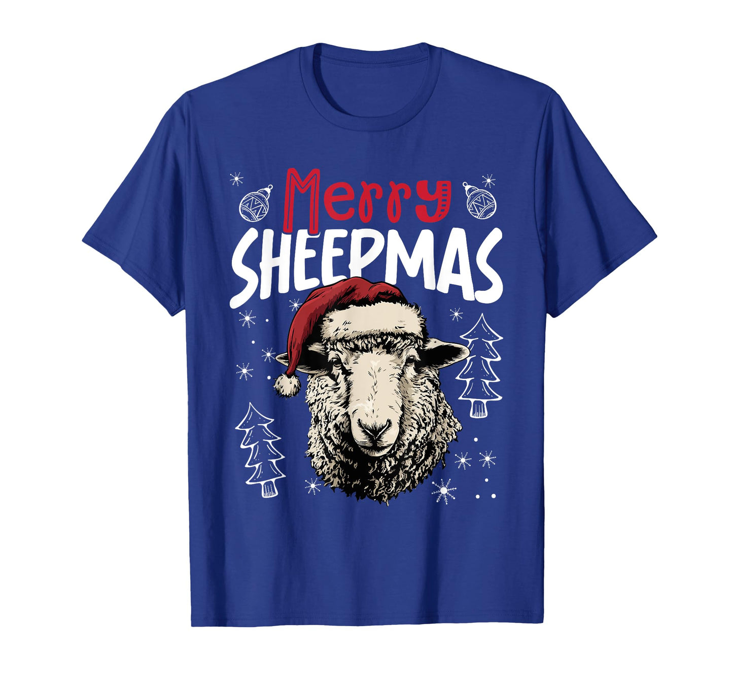 Merry Sheepmas Funny Christmas Sheep T-Shirt