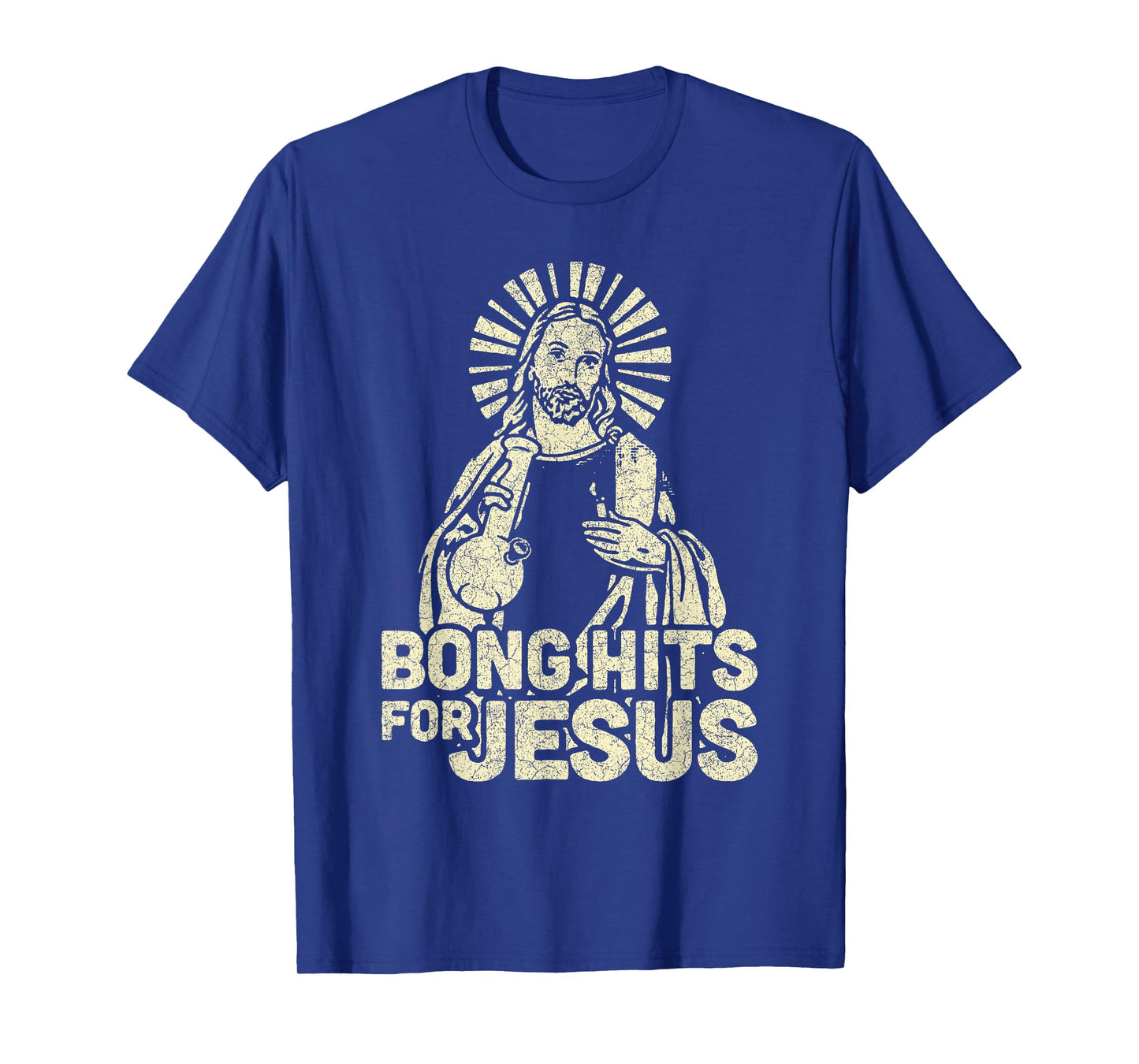 Bong Hits For Jesus Christian Jesus Graphic T-Shirt