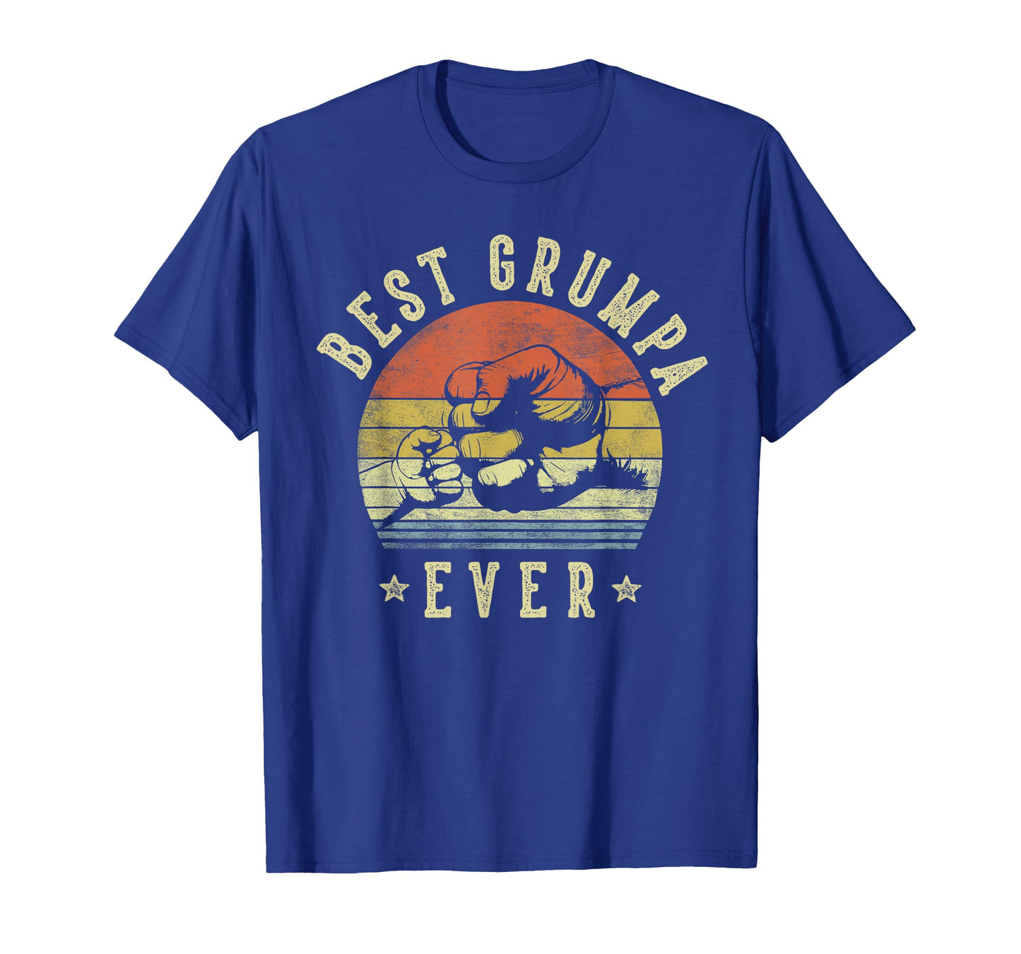 Best Grumpa Ever - Retro Fist Bump Vintage Design Grumpa T-Shirt