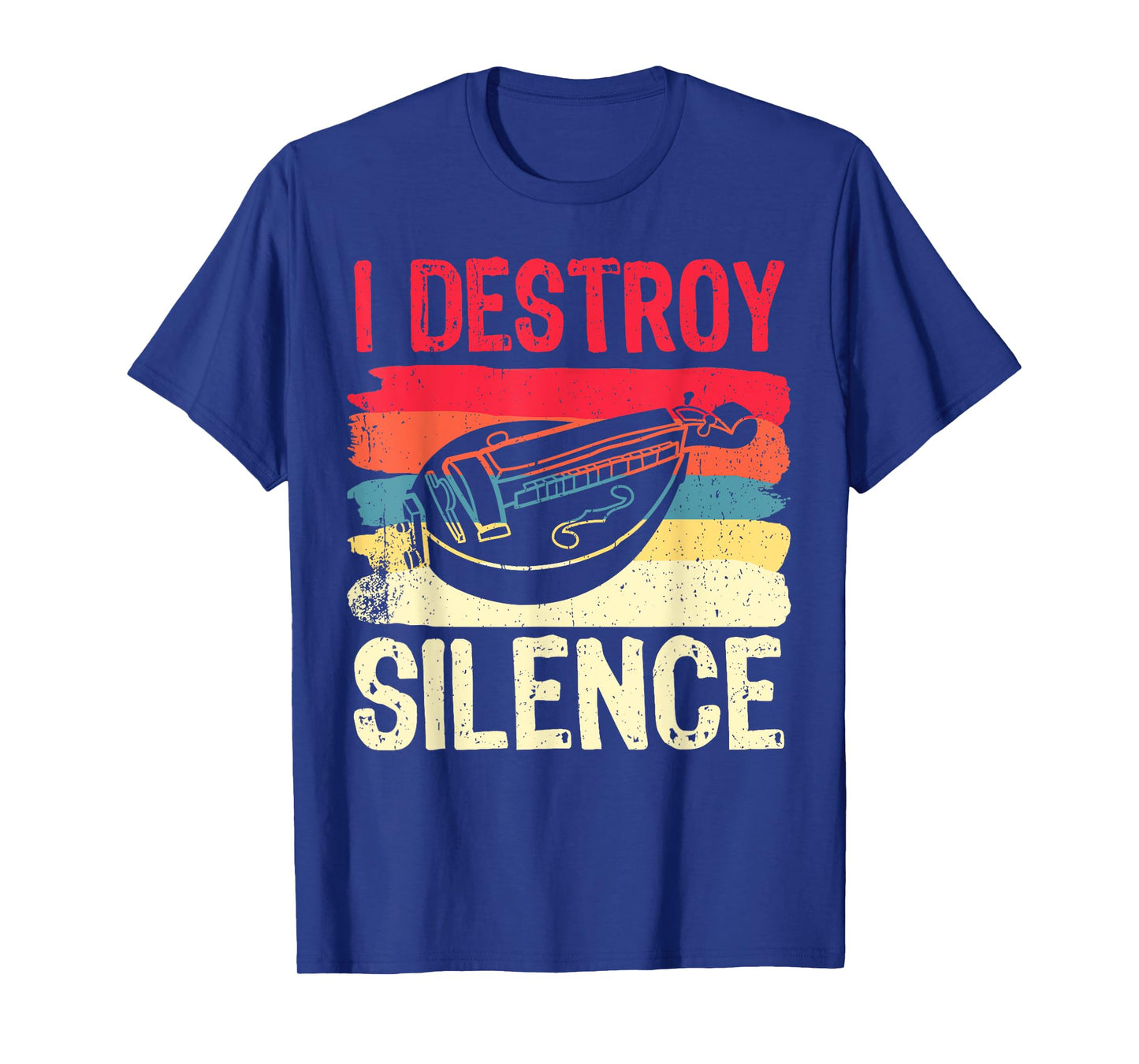 Funny Hurdy gurdy Shirt I Destroy Silence Musician Player T-Shirt