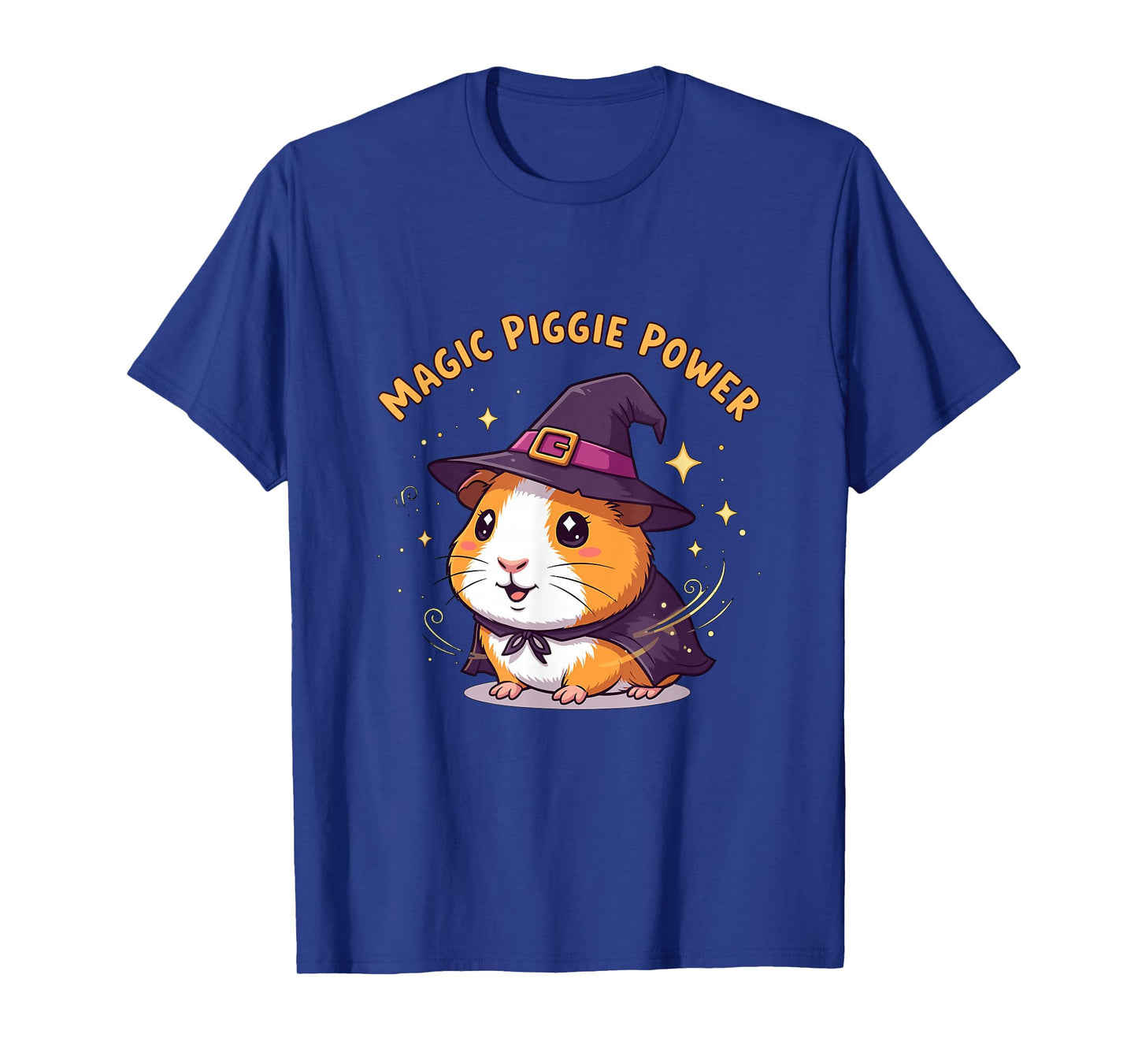 Funny Magic Piggie Power Guinea Pig Witch Halloween T-Shirt