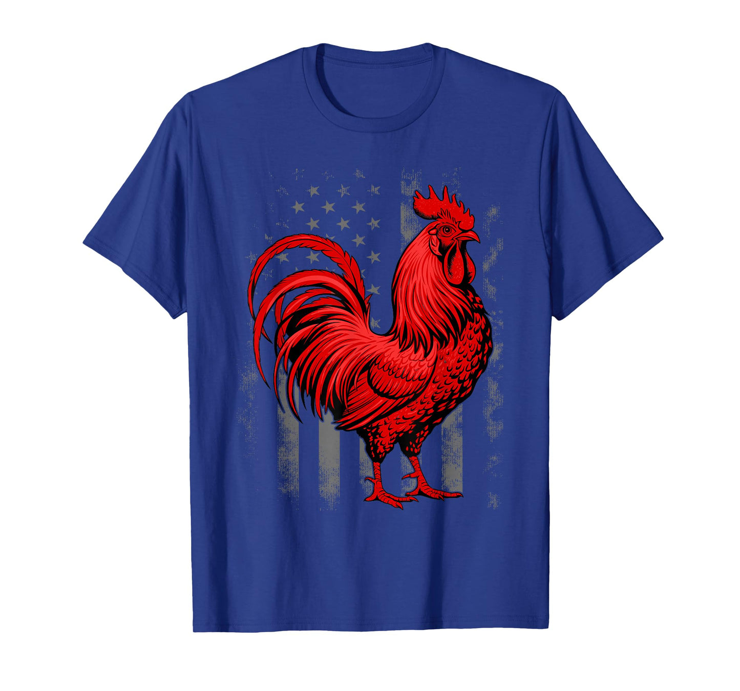 Men's Red Rooster Cocky Vintage Rooster T-Shirt