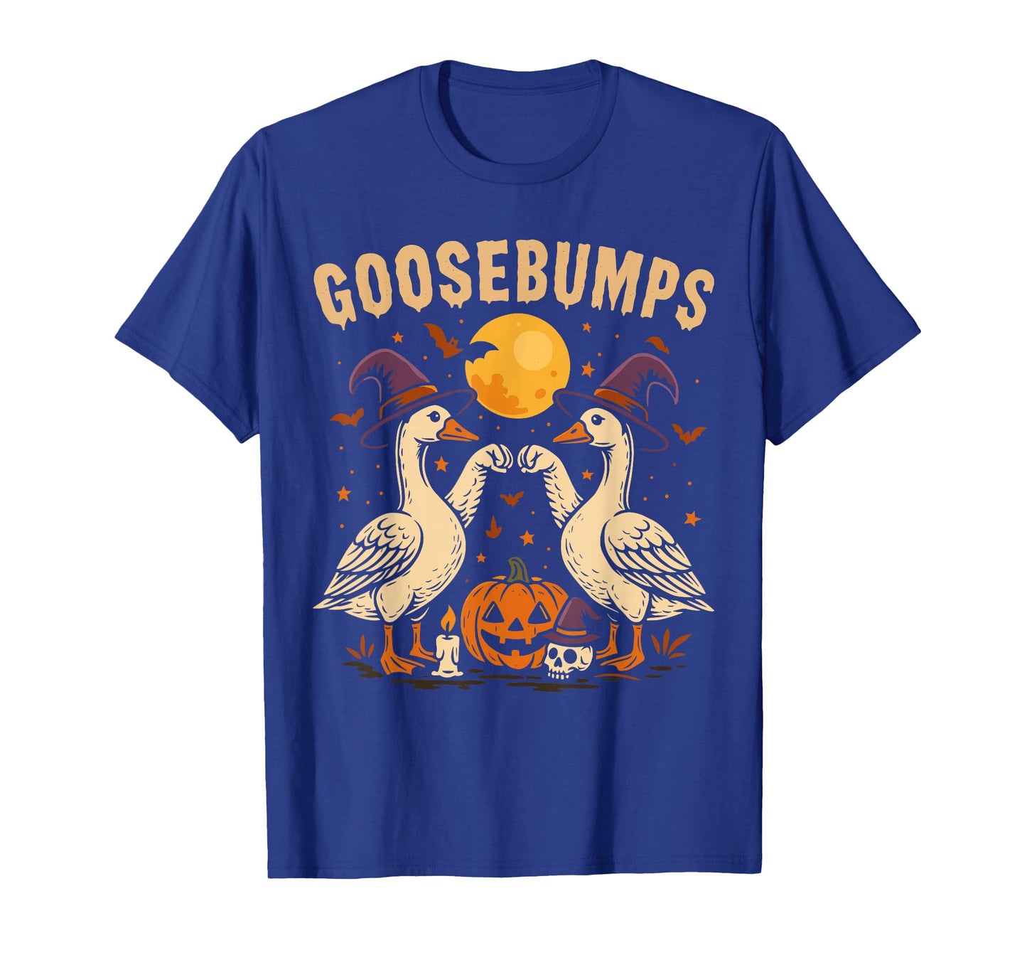 Cute Spooky Goose Shirt, Funny Halloween Goose Bumps T-Shirt