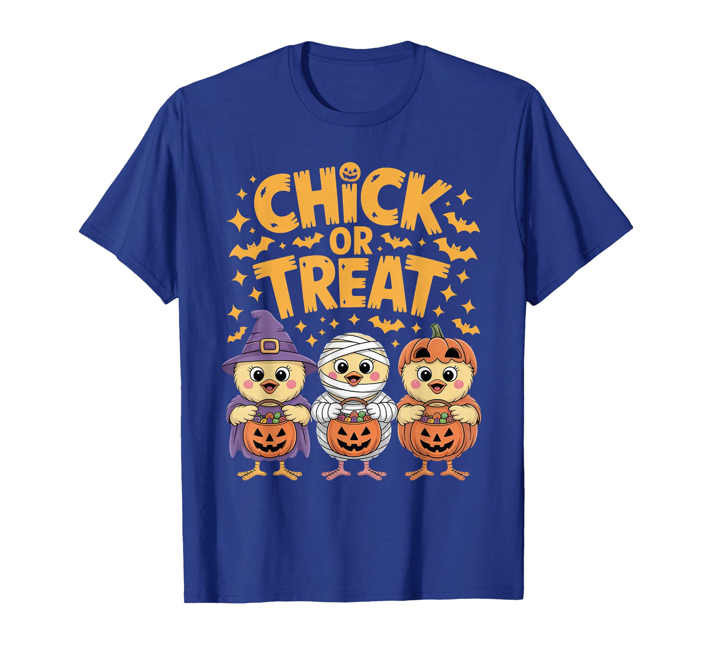 Chick or Treat Halloween Kids Costume Spooky Witch Chicken T-Shirt