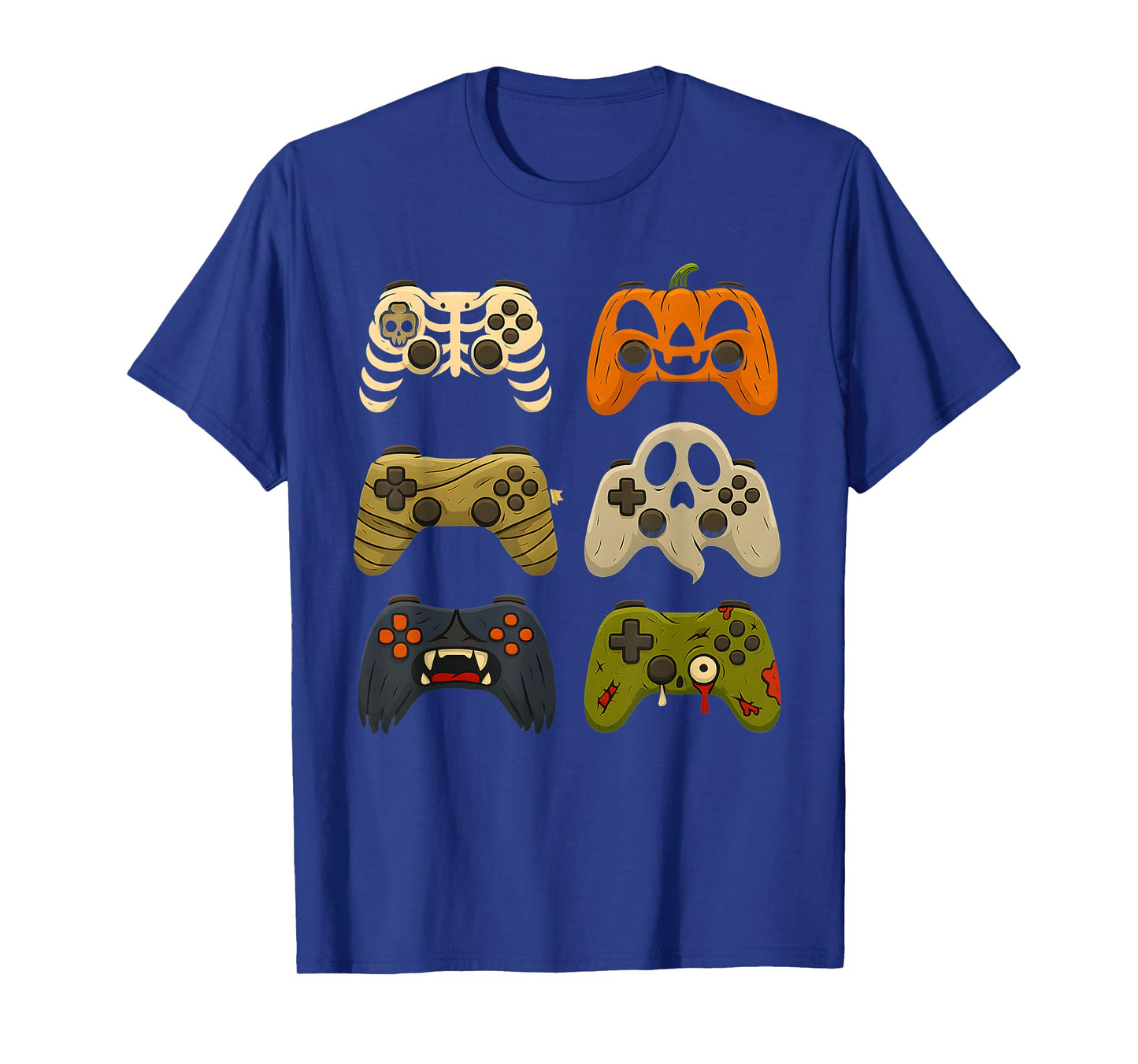 Halloween Skeleton Zombie Gaming Controllers Mummy Gifts Kid T-Shirt