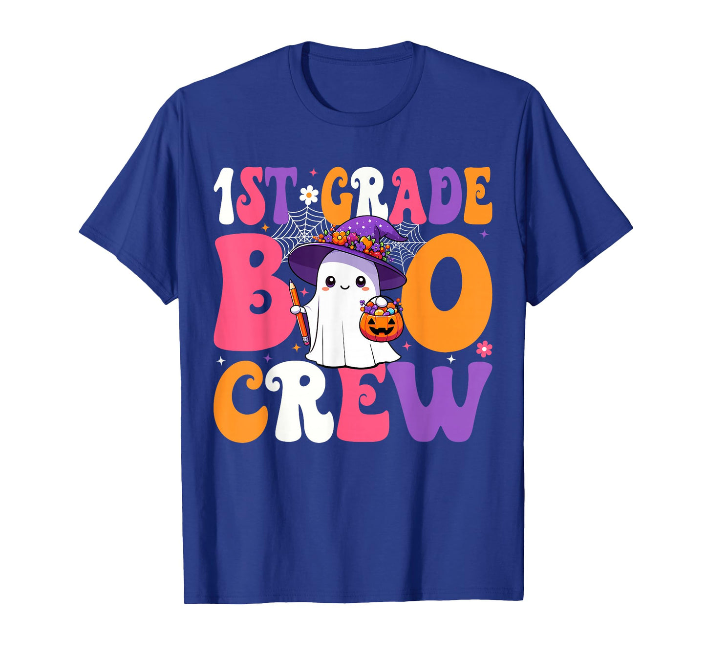 1st Grade Boo Crew Halloween First Grade Halloween Teacher T-Shirt