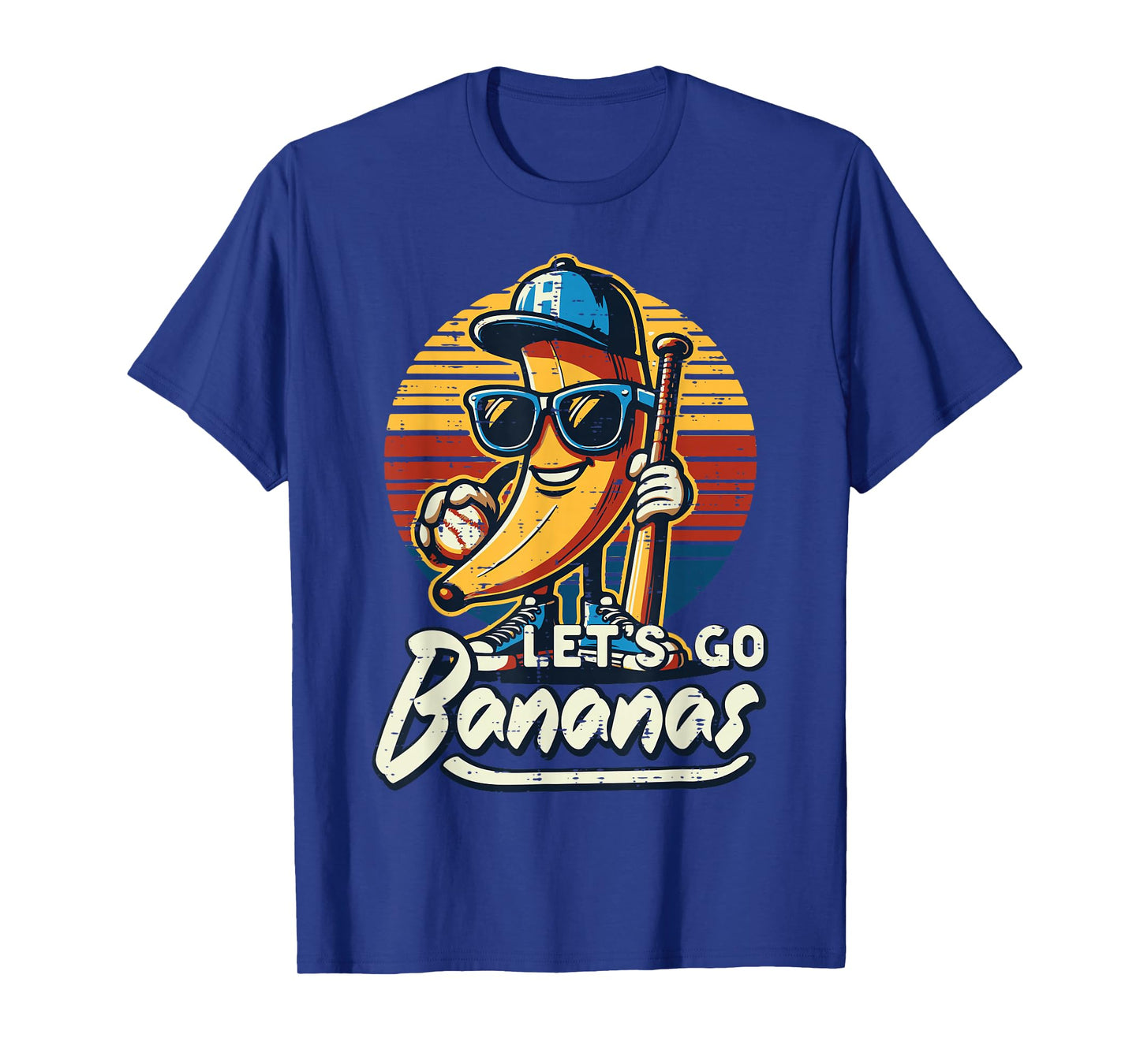 Lets Go Banana Retro Fruit Men Boys Kids T-Shirt