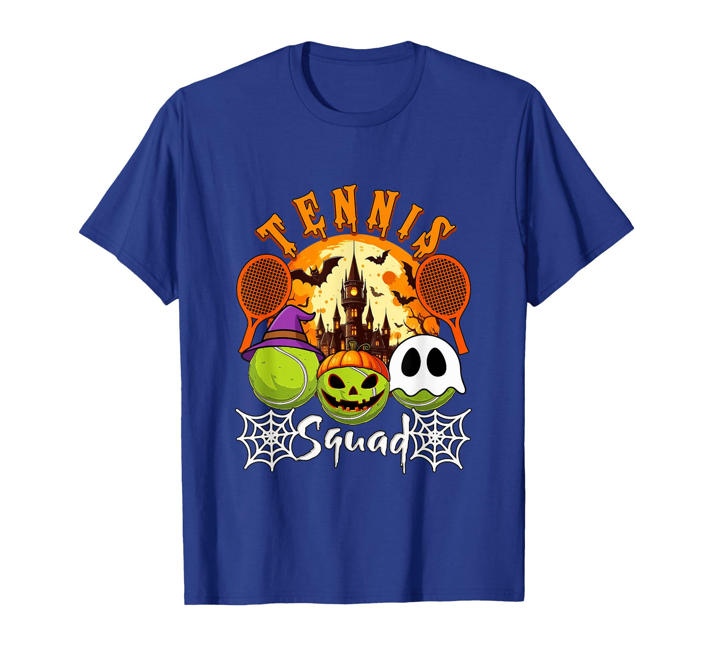 Tennis Squad Halloween Three Horror Balls Costume Player T-Shirt