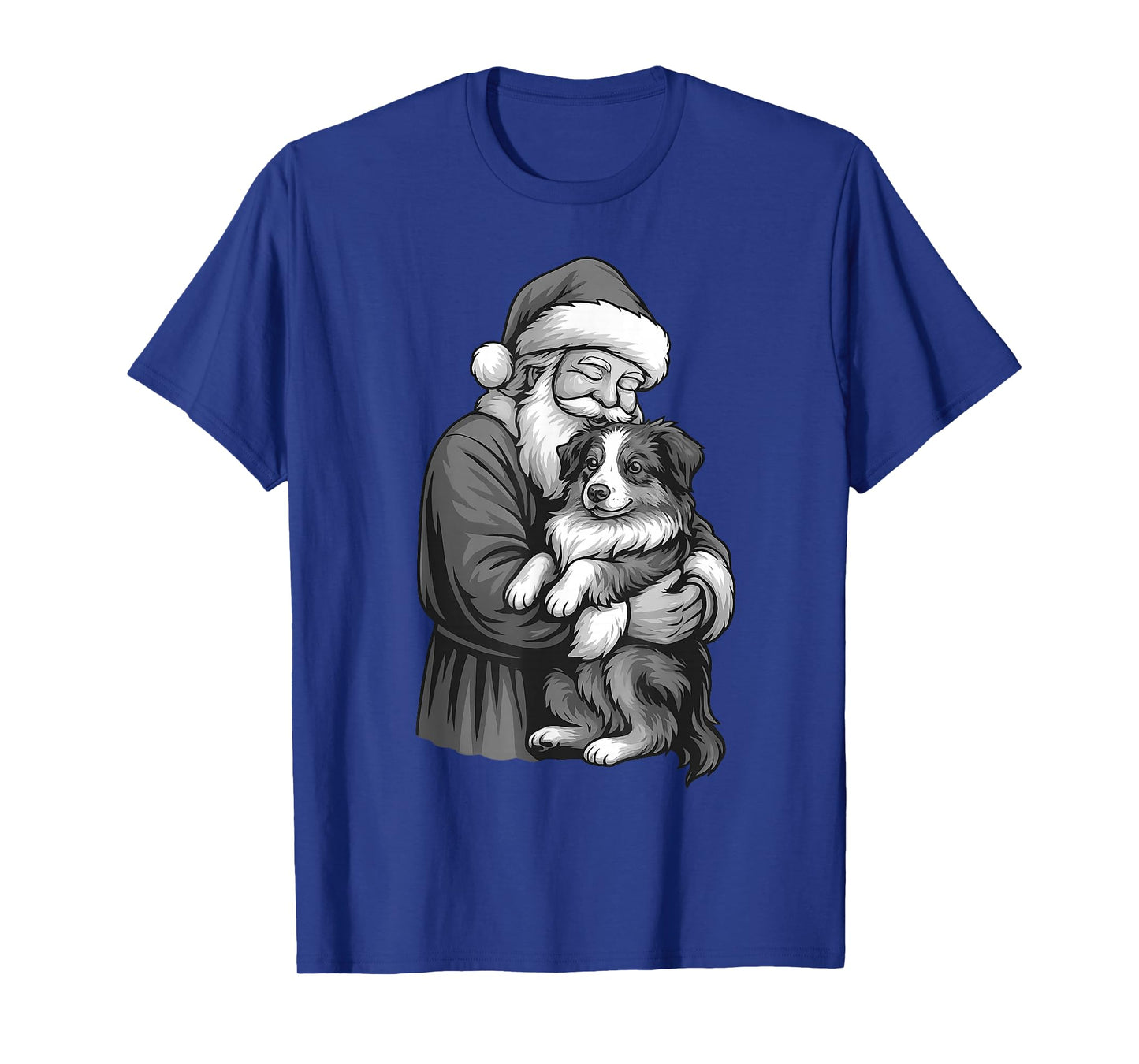 Australian Shepherd Santa Claus Christmas Dog Lover T-Shirt
