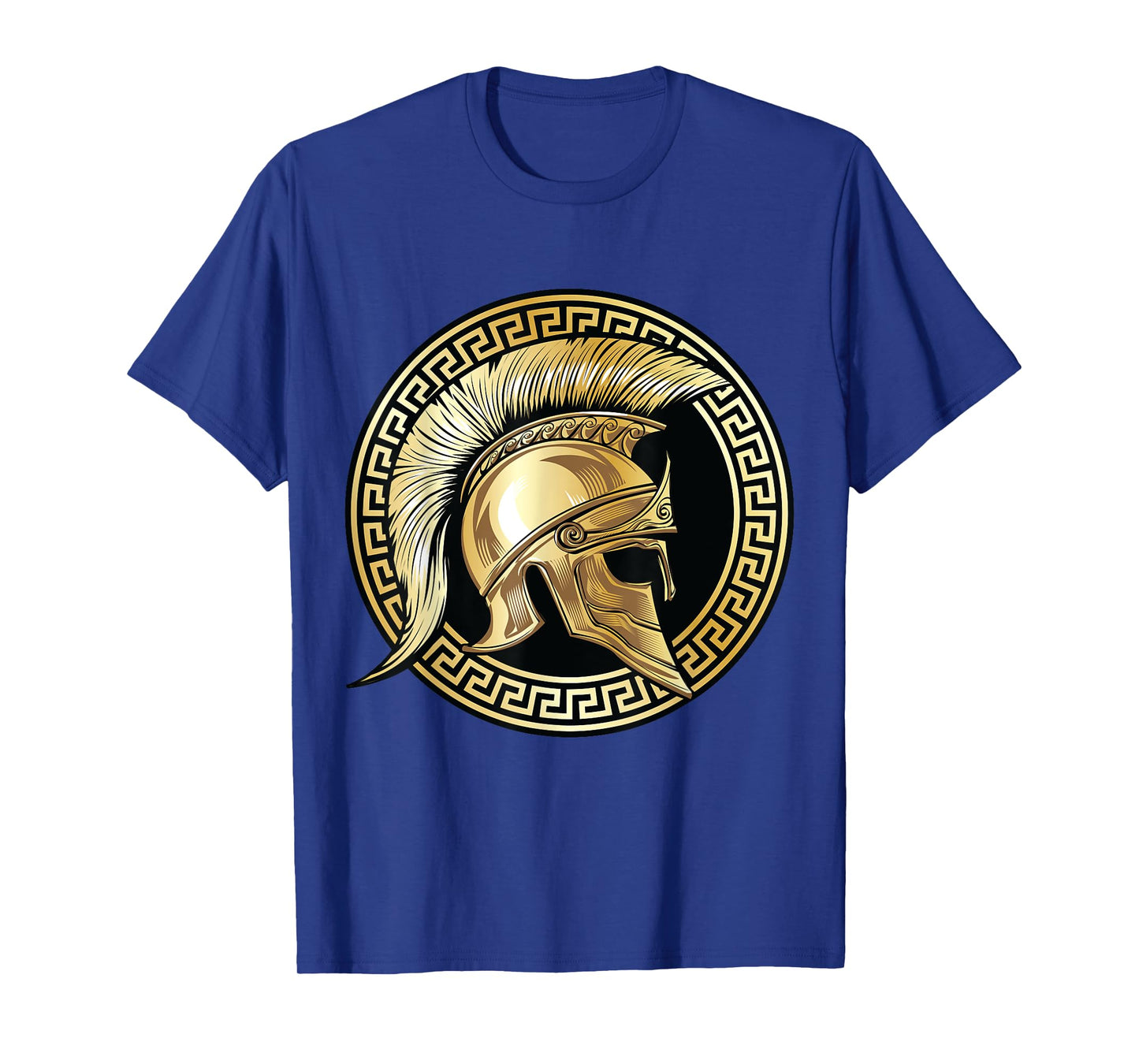 Spartan Helmet Gold Gladiator Sparta Greek Workout T-Shirt