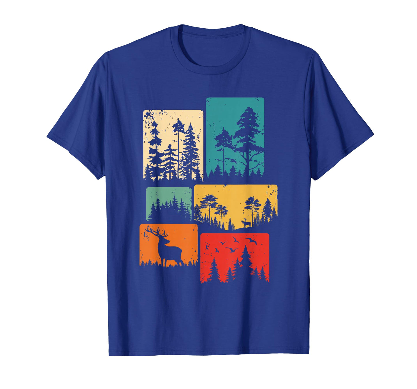 Trees Wildlife Nature Outdoor Vintage Forest T-Shirt