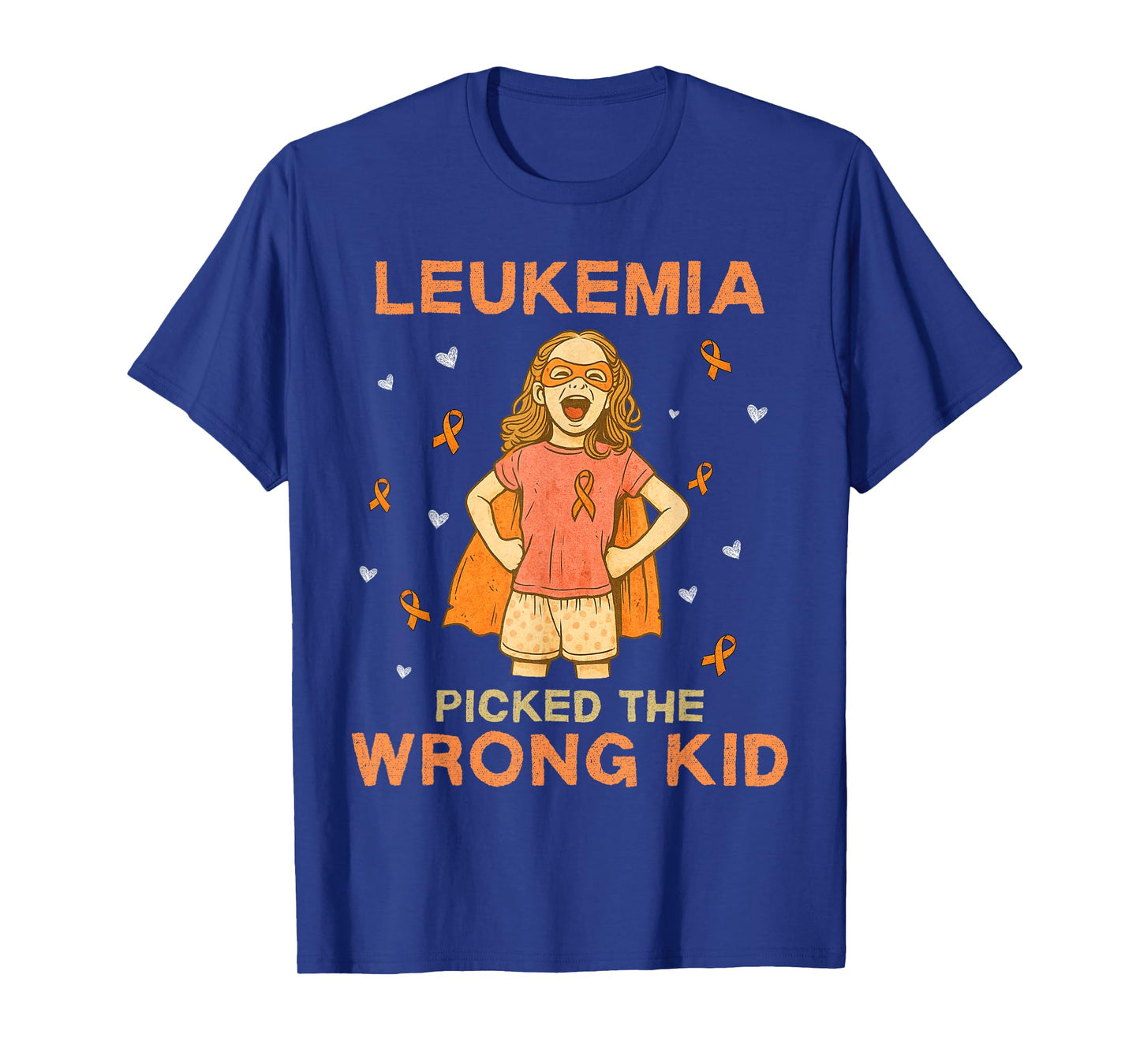 Leukemia Picked The Wrong Kid Survivor Leukemia Awareness T-Shirt