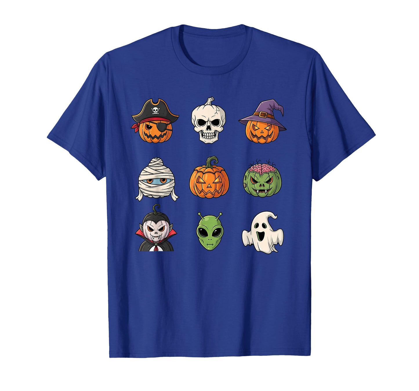 Funny Famous Halloween Characters Pumpkin Costume T-Shirt