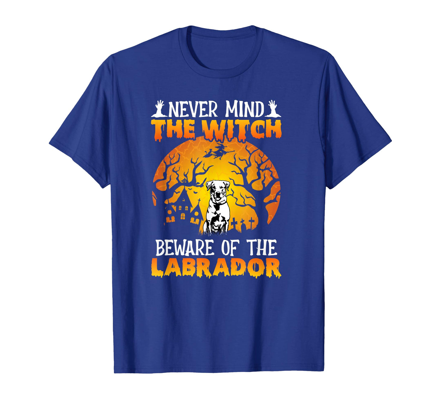 Happy Halloween Vibes Decor Beware of The Labrador T-Shirt