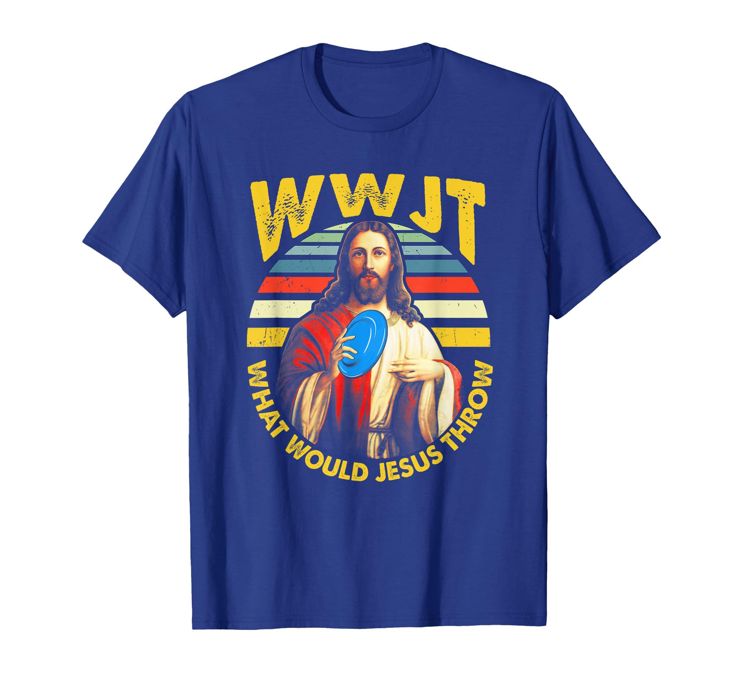 Disc Golf What Would Jesus Throw Frisbee Golf WWJT Christian T-Shirt