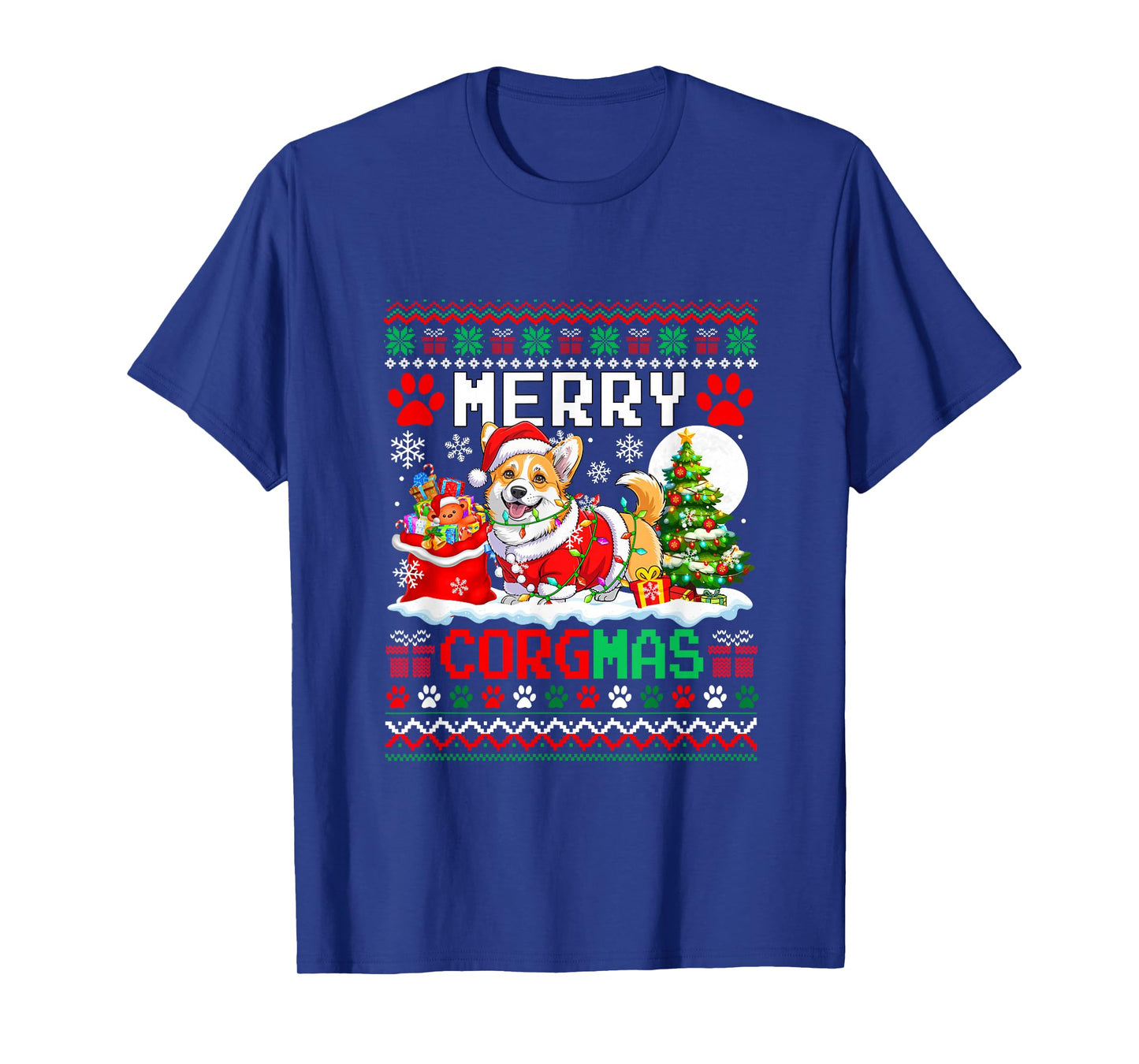 Merry Corgmas Christmas Sweater Santa Corgi Funny Owner T-Shirt