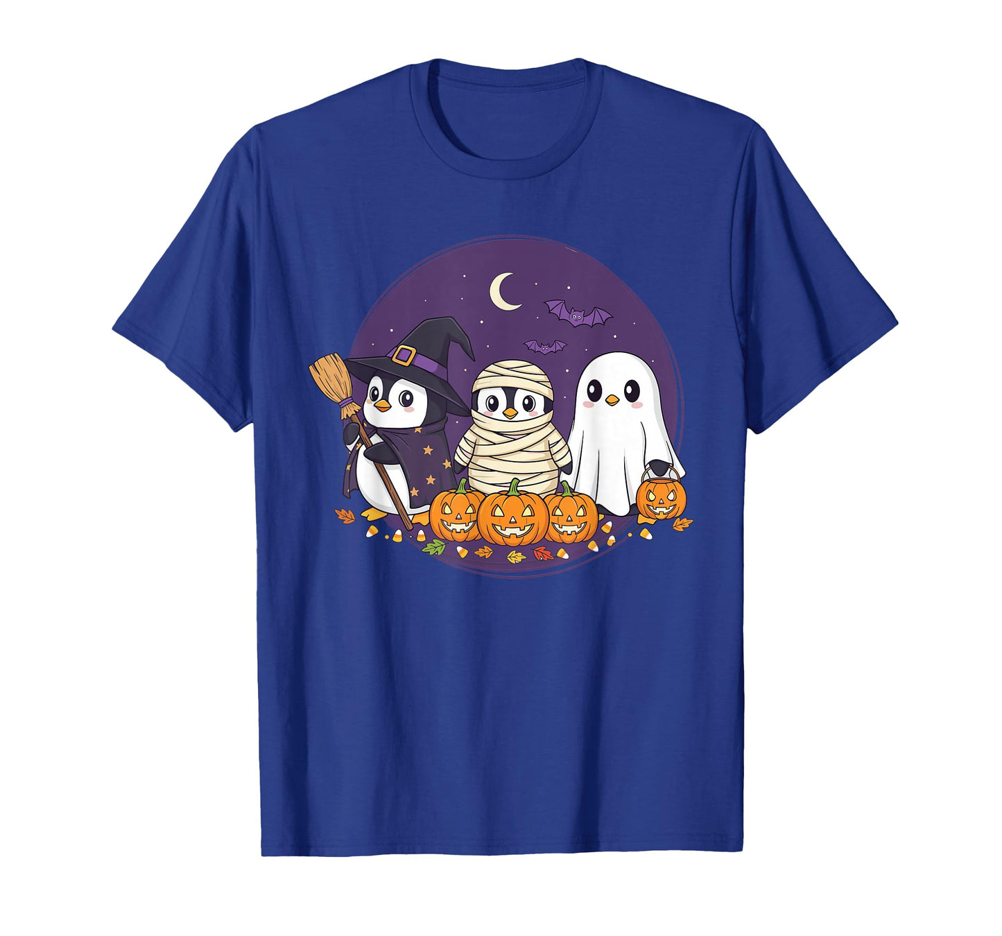 Penguin Boo Pumpkin Animal Halloween Costume for Kids Boys T-Shirt