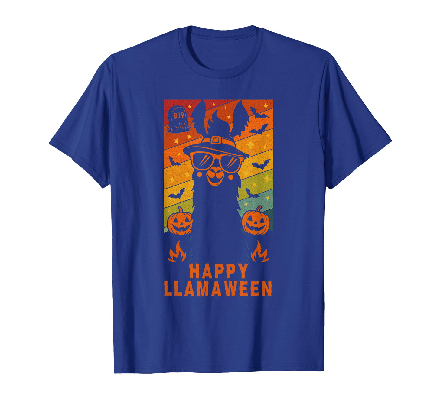 Happy Llamaween Funny Halloween Llama Costume Alpaca T-Shirt