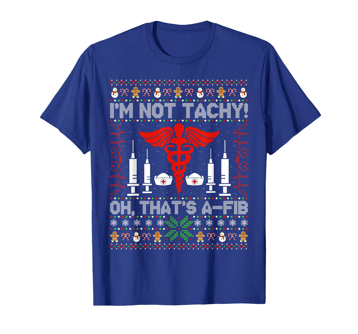 Nurse Christmas Pajamas Ugly Xmas Sweater Nursing T-Shirt