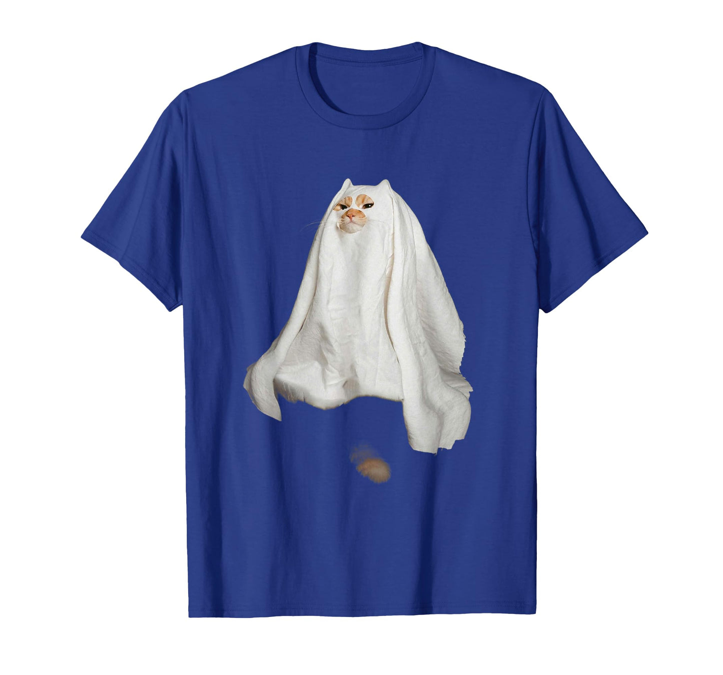 Ghost Cat Meme Funny Halloween Men Women Kids T-Shirt