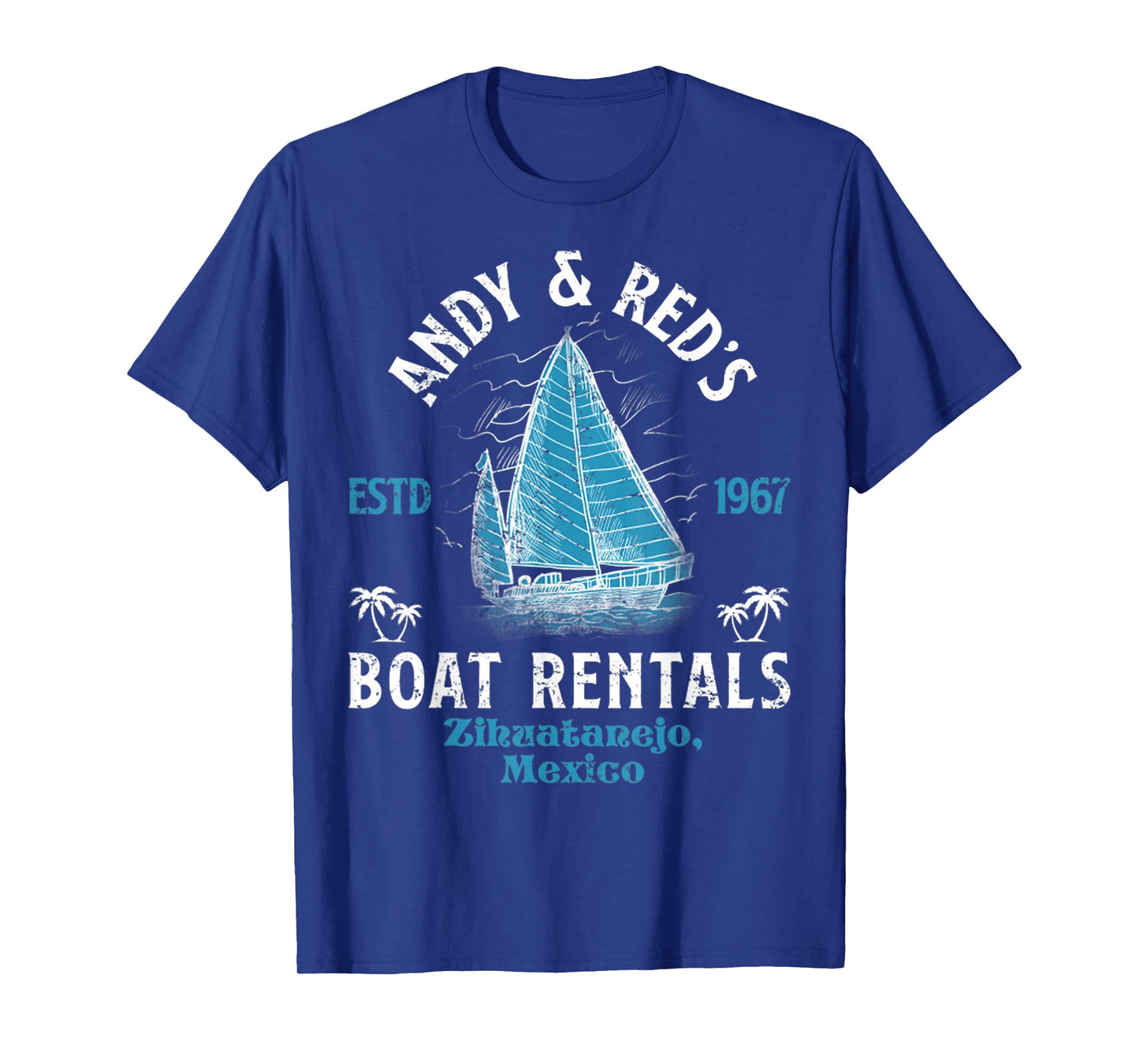 Vintage Andy And Red's Boat Repair Fishing Charters Boating T-Shirt