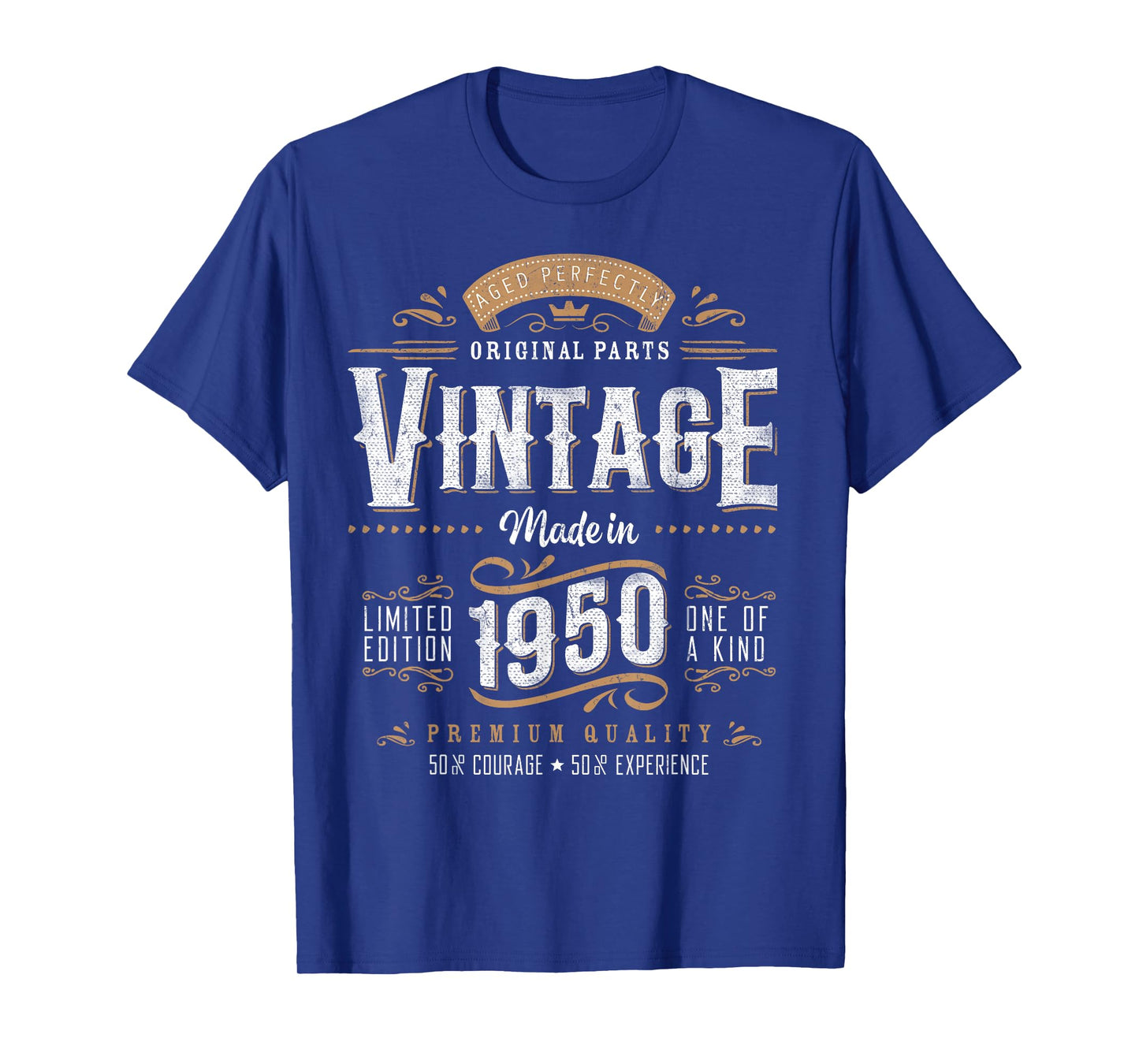 Vintage 1950 75th Birthday Gifts Women Men 75 Year Old T-Shirt