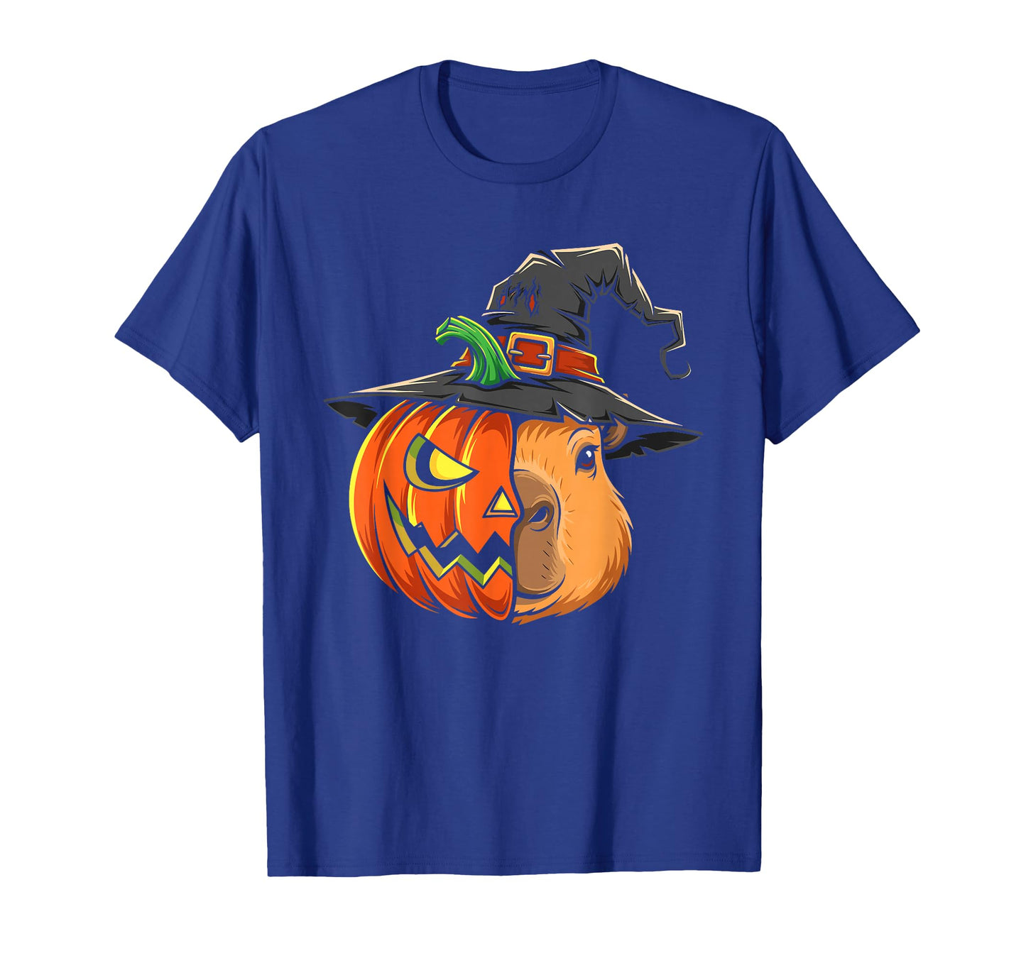 Capypara Pumpkin Jack O Lantern Halloween Kids Mens Womens T-Shirt