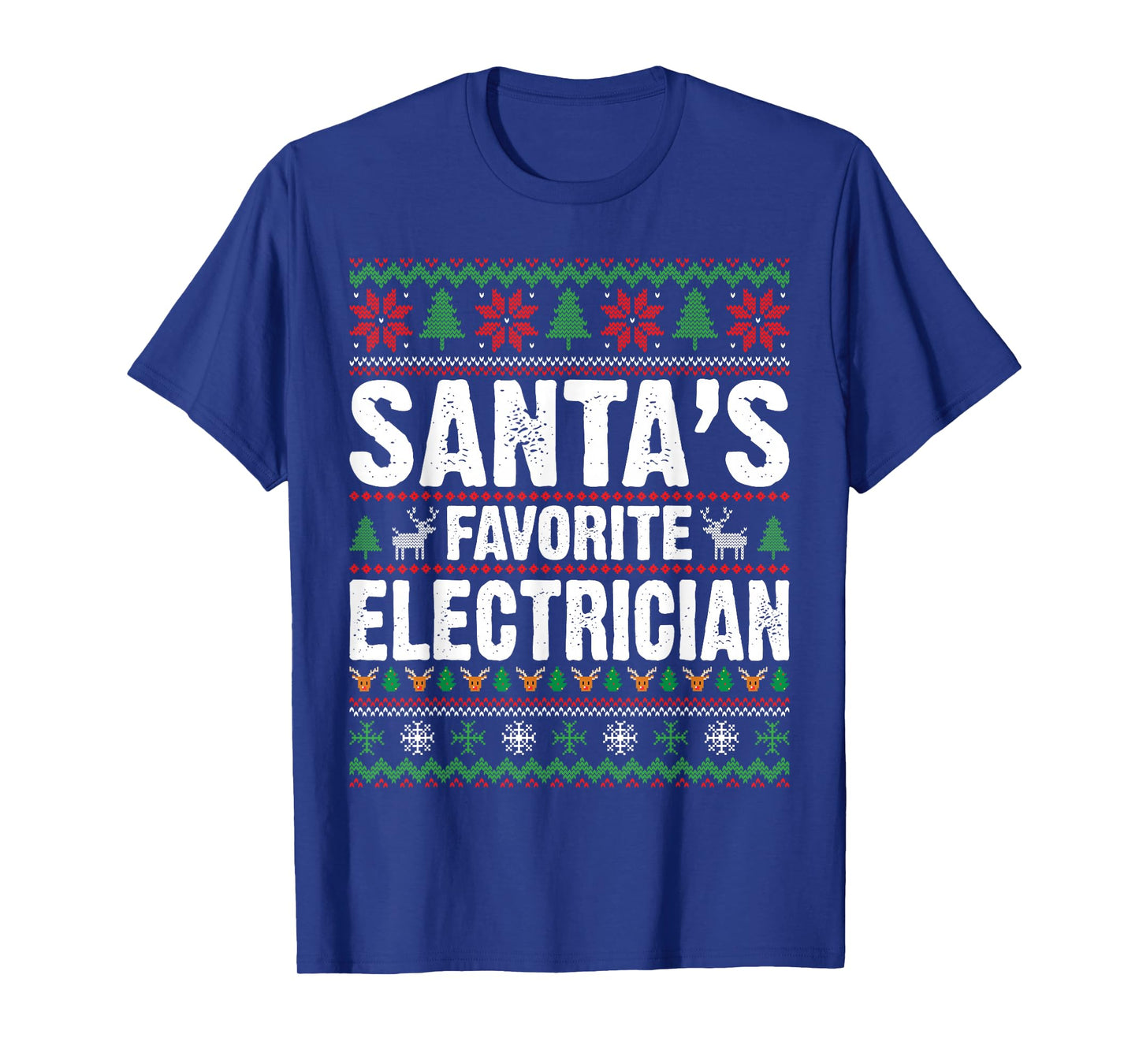 Electrician Christmas Santas Favorite T-Shirt