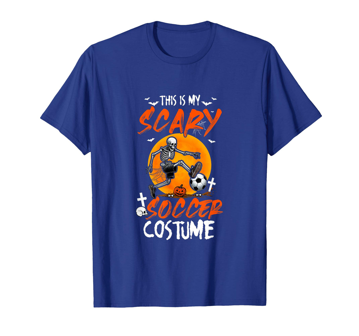 My Scary Soccer Costume Skeleton Halloween Player Team T-Shirt